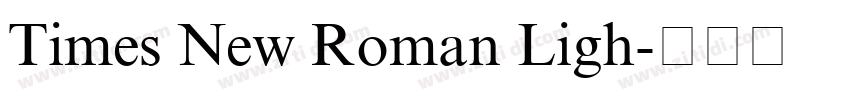 Times New Roman Ligh字体转换 Times New Roman Ligh字体转换